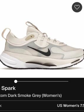 Nike Women's Phantom Dark Smoke Grey shoes - Size 7.5